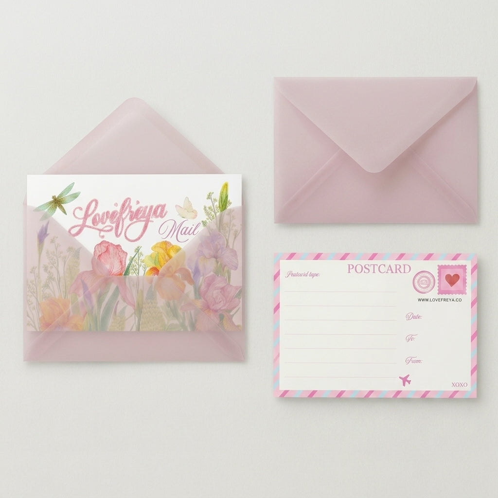 Lovefreya A6 Floral Garden Postcards