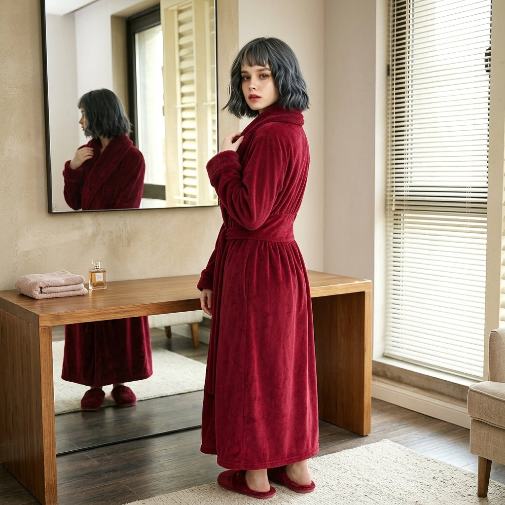 Venetia fleece robe