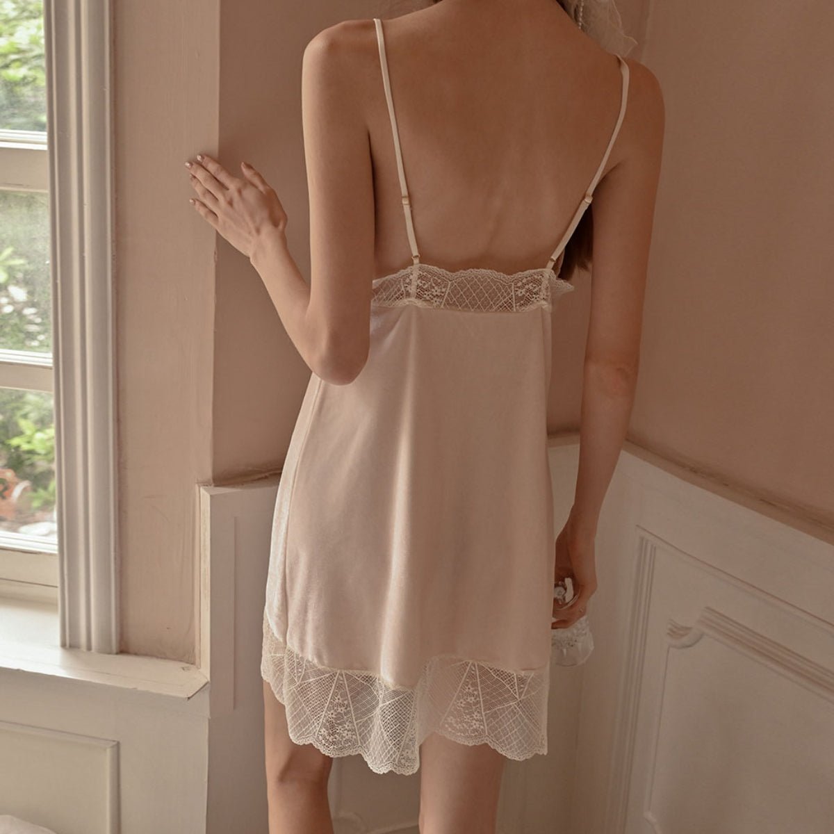 Allace velvet slip LOVEFREYA Small Dark green Intimates