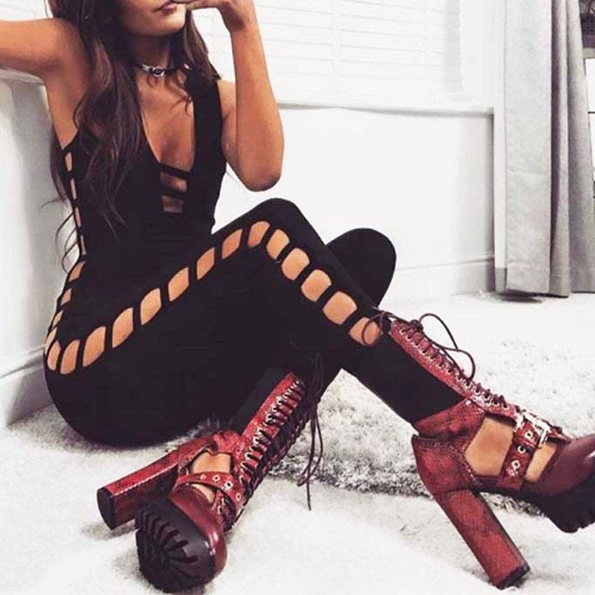 Antonita bandage Jumpsuit LOVEFREYA XS Black Jumpsuit