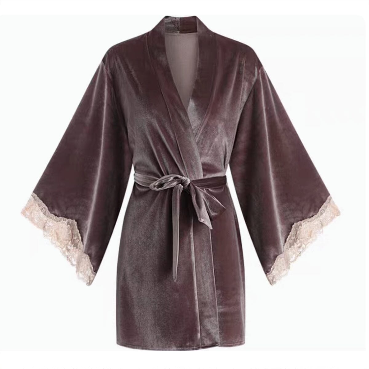 Avelane velvet robe LOVEFREYA Free size Greyish purple Intimates