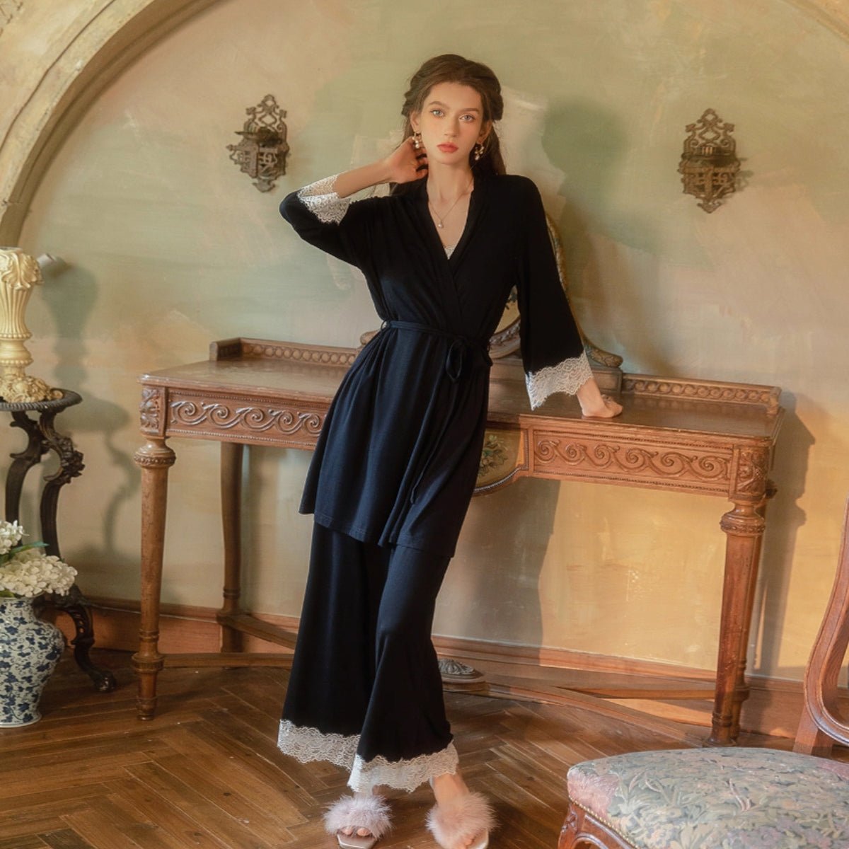 Ayn modal cotton Robe LOVEFREYA Free size Black Intimates