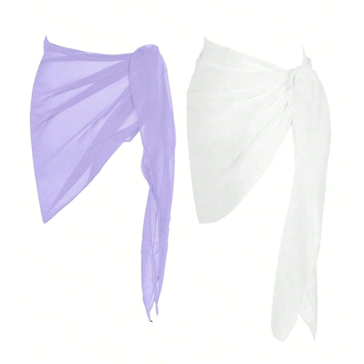 Beach side knot chiffon cover up LOVEFREYA Free size Lavender Bikini