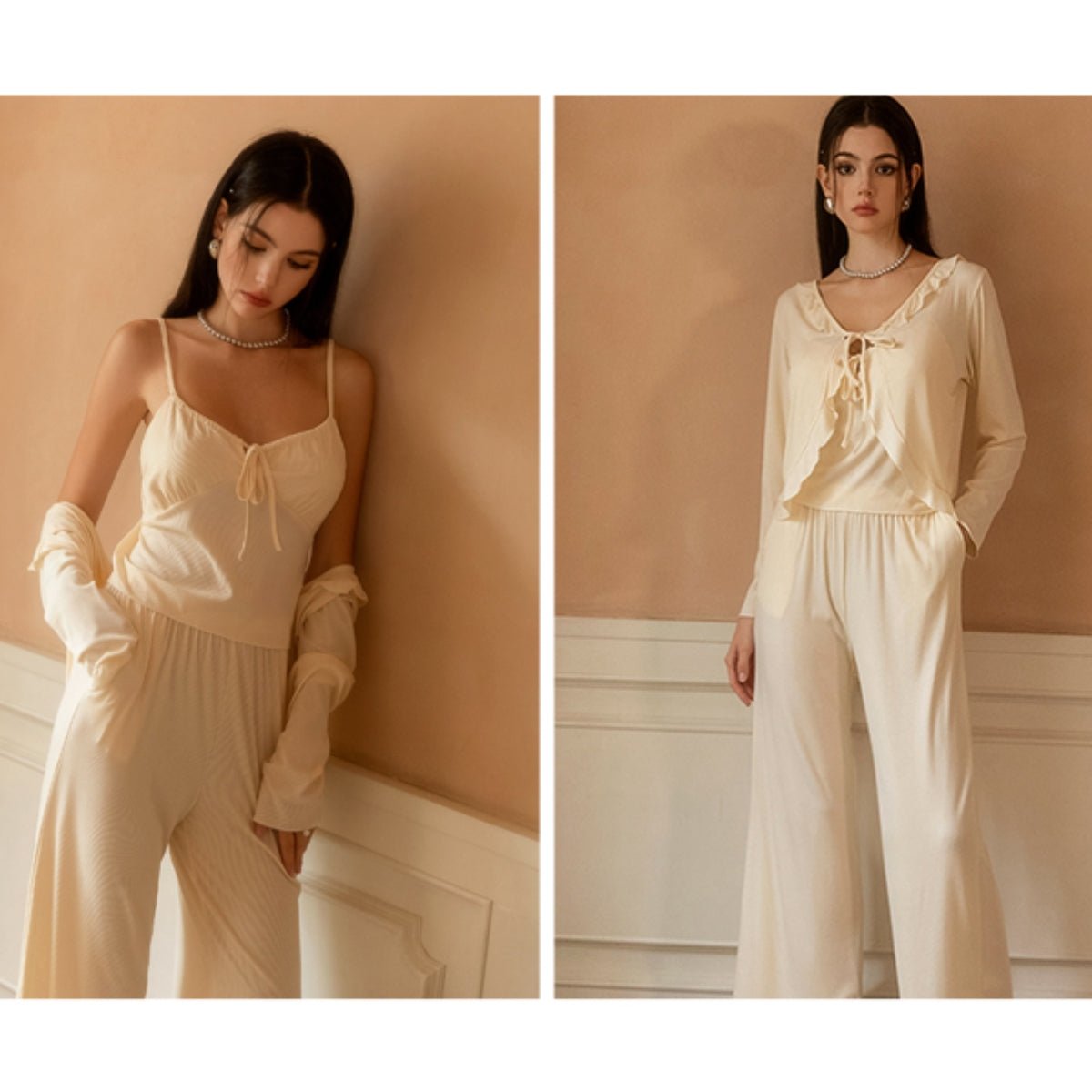 Bernie modal cotton cardigan PJ set LOVEFREYA Small Grey Intimates