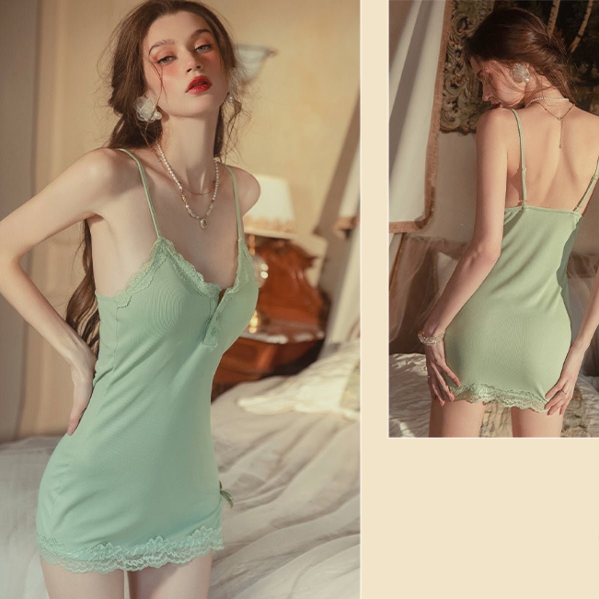 Elle cotton slip LOVEFREYA Small Black Intimates