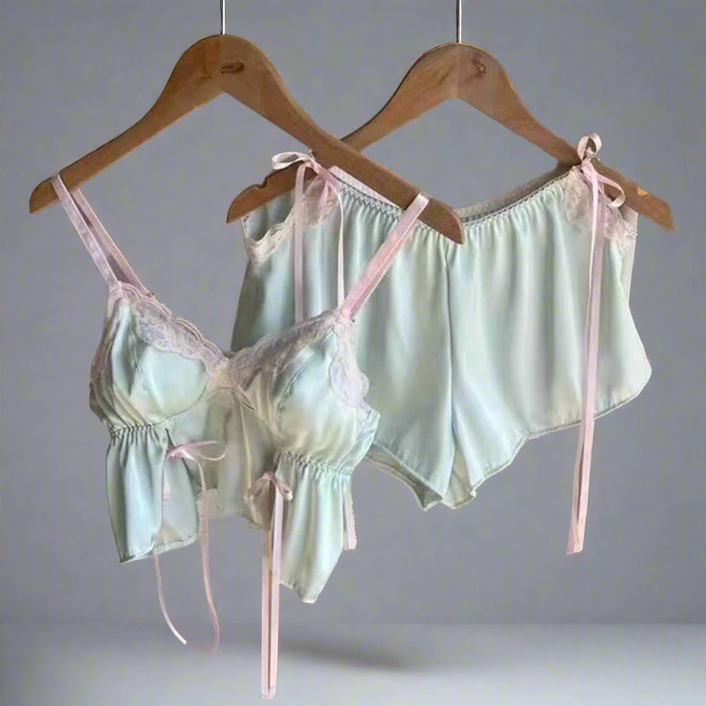 Hey cutie satin cami set LOVEFREYA Small L green Intimates