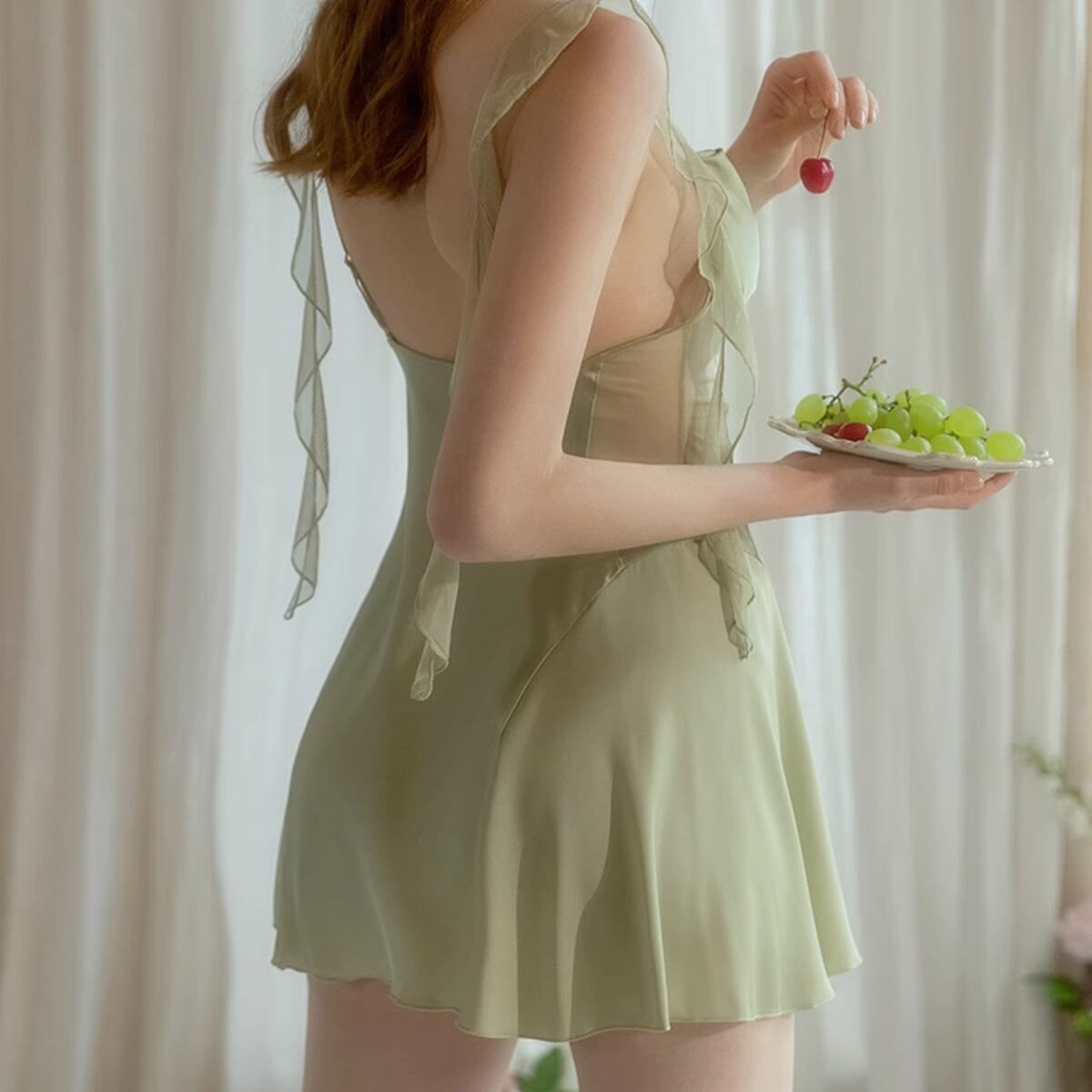 Lania mesh and satin slip LOVEFREYA Small White Intimates