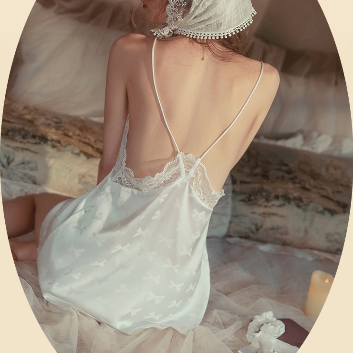 Lorrin lace and satin cami set LOVEFREYA Small L purple Intimates