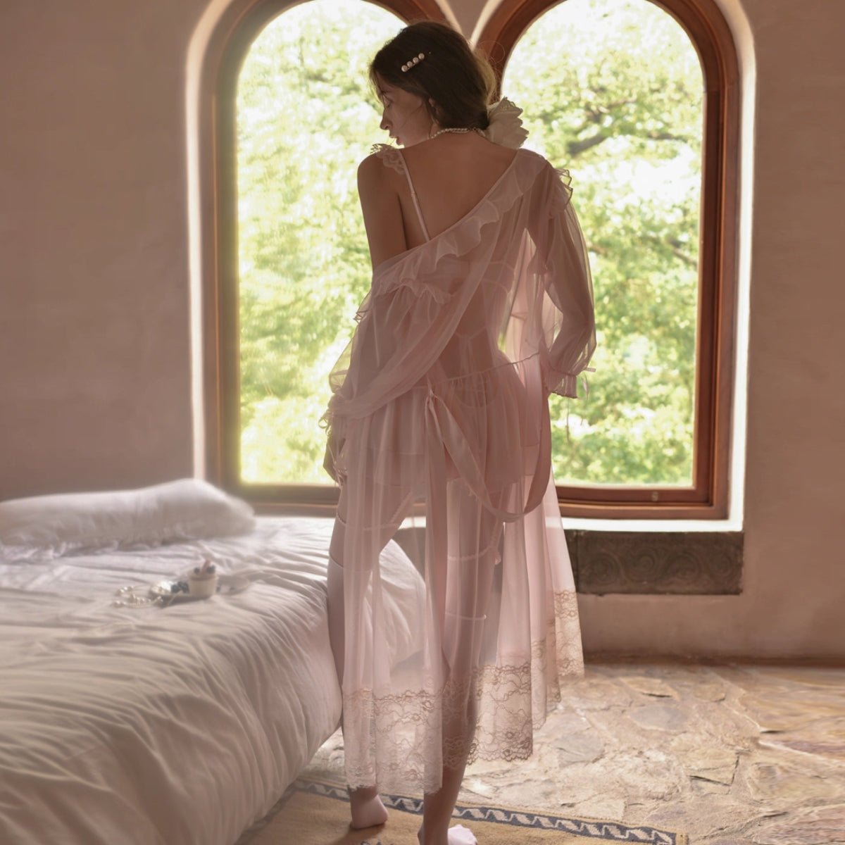 Lou mesh slip set LOVEFREYA Small Black Intimates