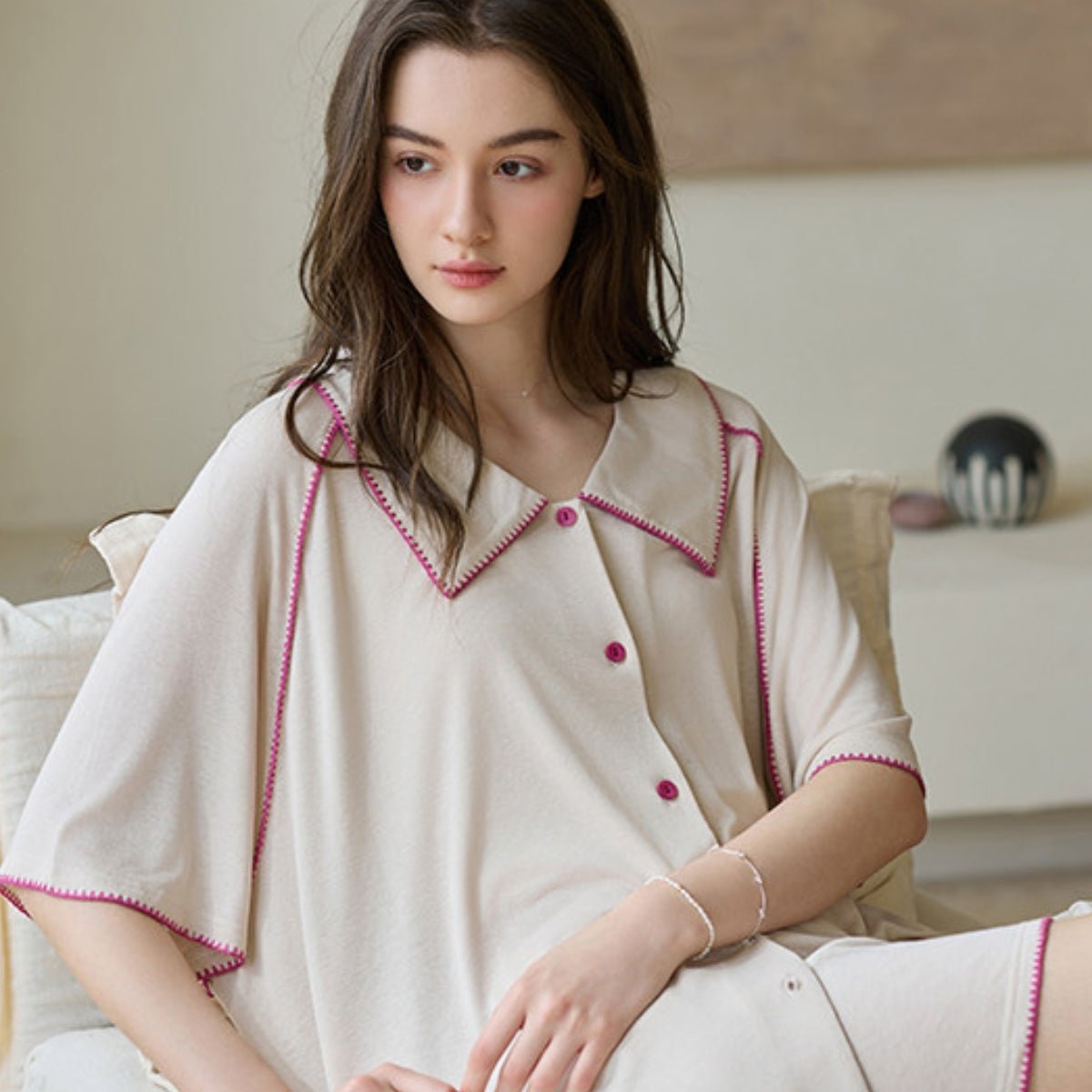 Mancy cotton cami set LOVEFREYA Med Cream yellow Intimates