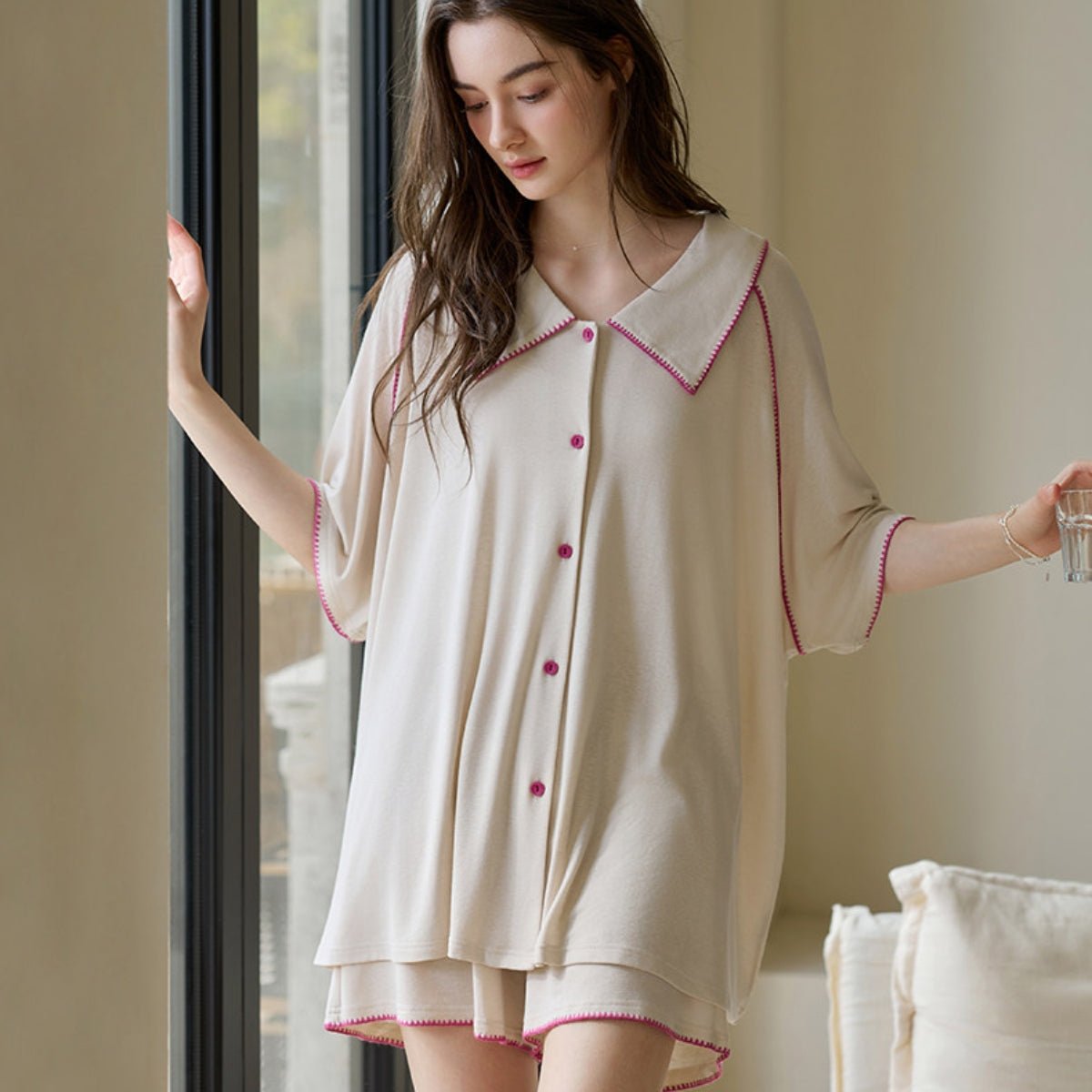 Mancy cotton cami set LOVEFREYA Med Nude Intimates