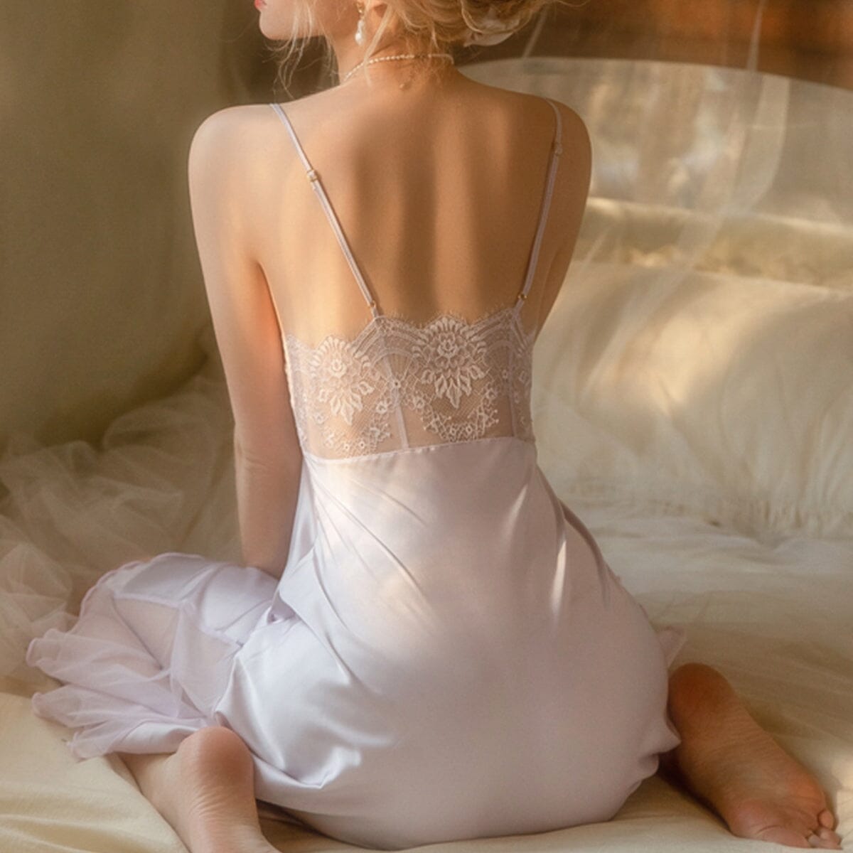 Nica satin slip LOVEFREYA Small Nude Intimates