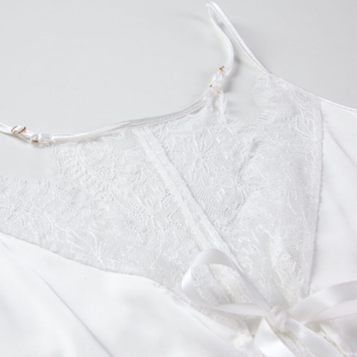 Ruth satin and lace romper LOVEFREYA Small Black Intimates