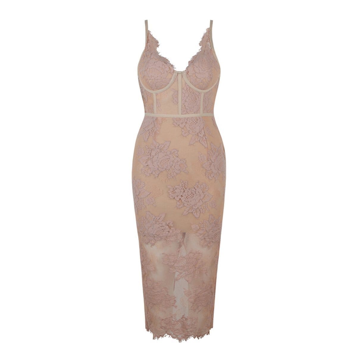 Sarah lace bandage LOVEFREYA XS Nude Dress