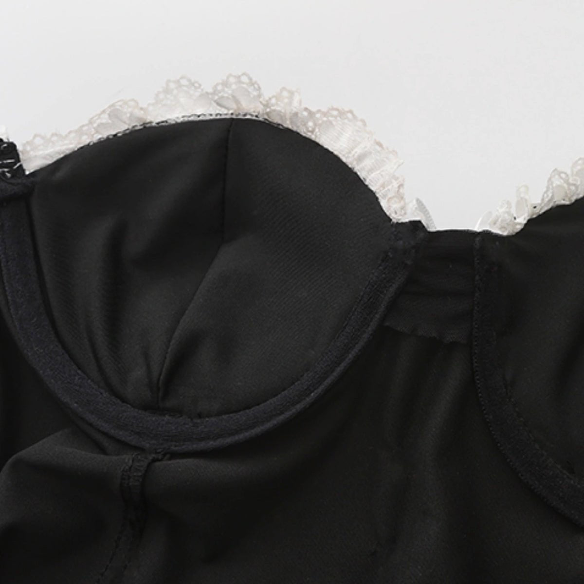 Sweet little maid satin costume set LOVEFREYA Free size Black Intimates