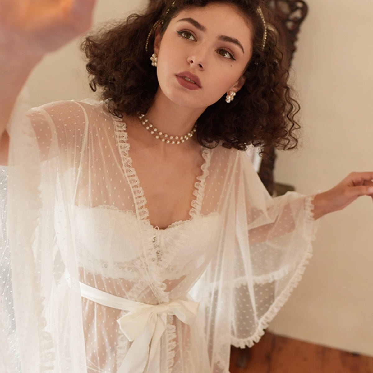 Tala mesh robe LOVEFREYA Free size White Intimates