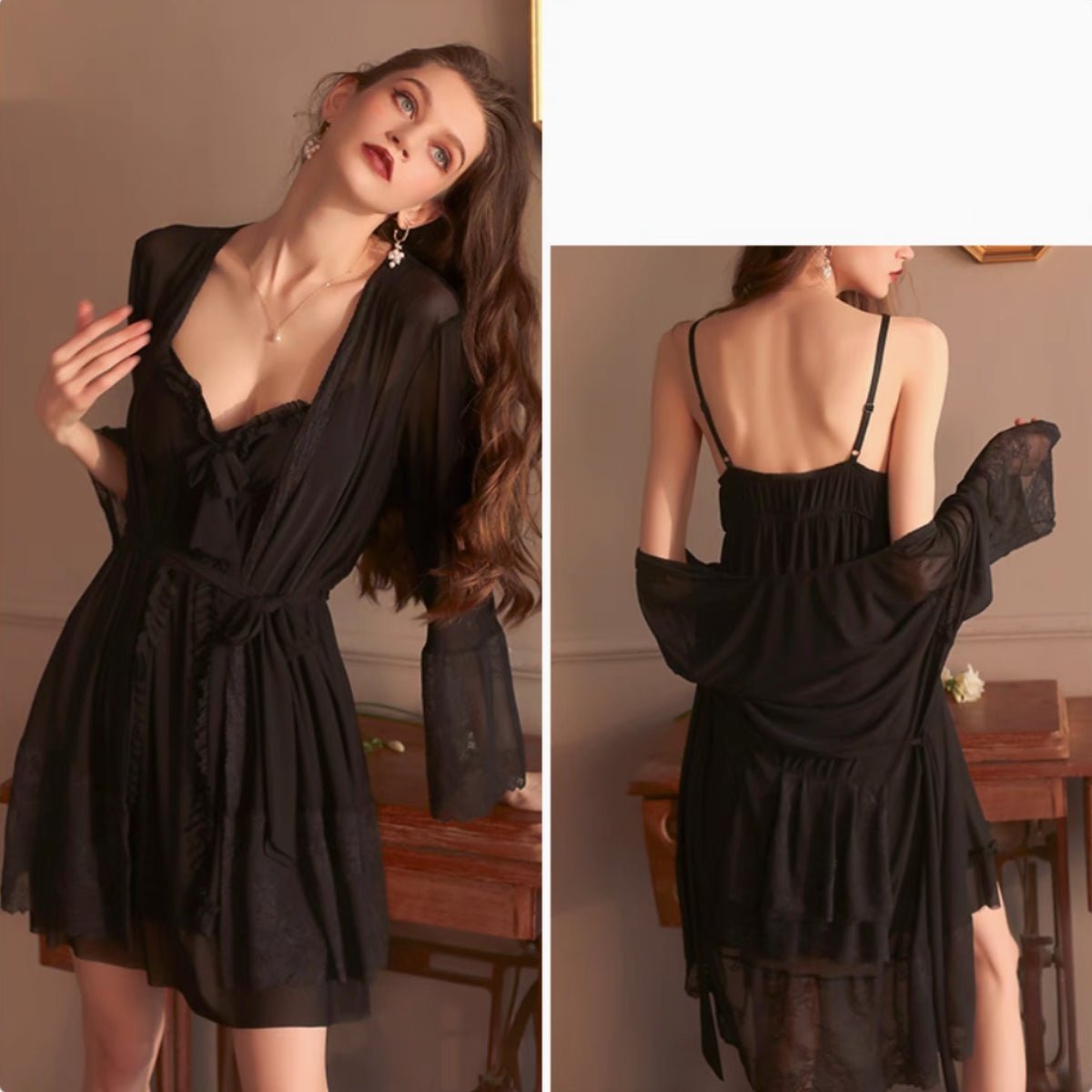 Yvette mesh robe LOVEFREYA Free size White Intimates