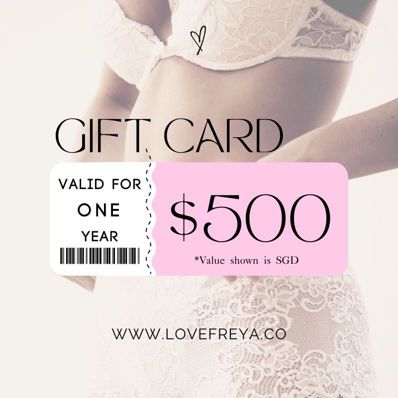 Gift Card Gift Card Lovefreya Pte Ltd $500.00 SGD 