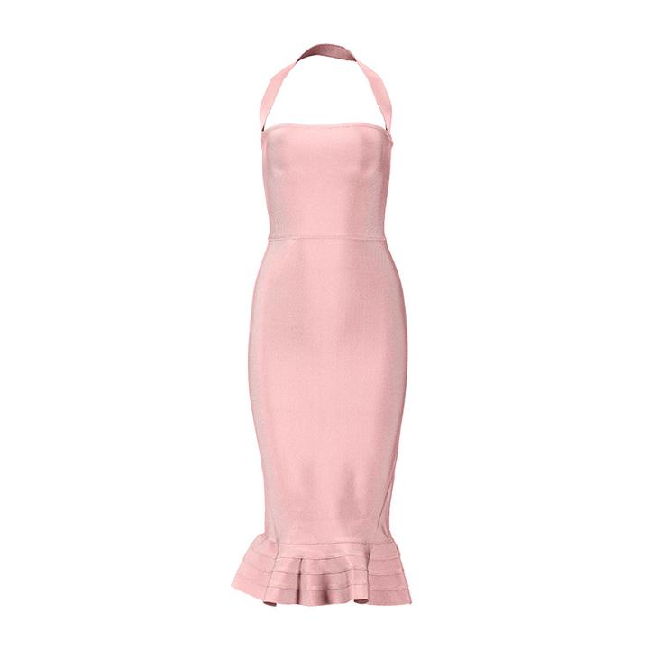 Klovie Fishtail Bandage Dress lovefreya.co XS Pink 
