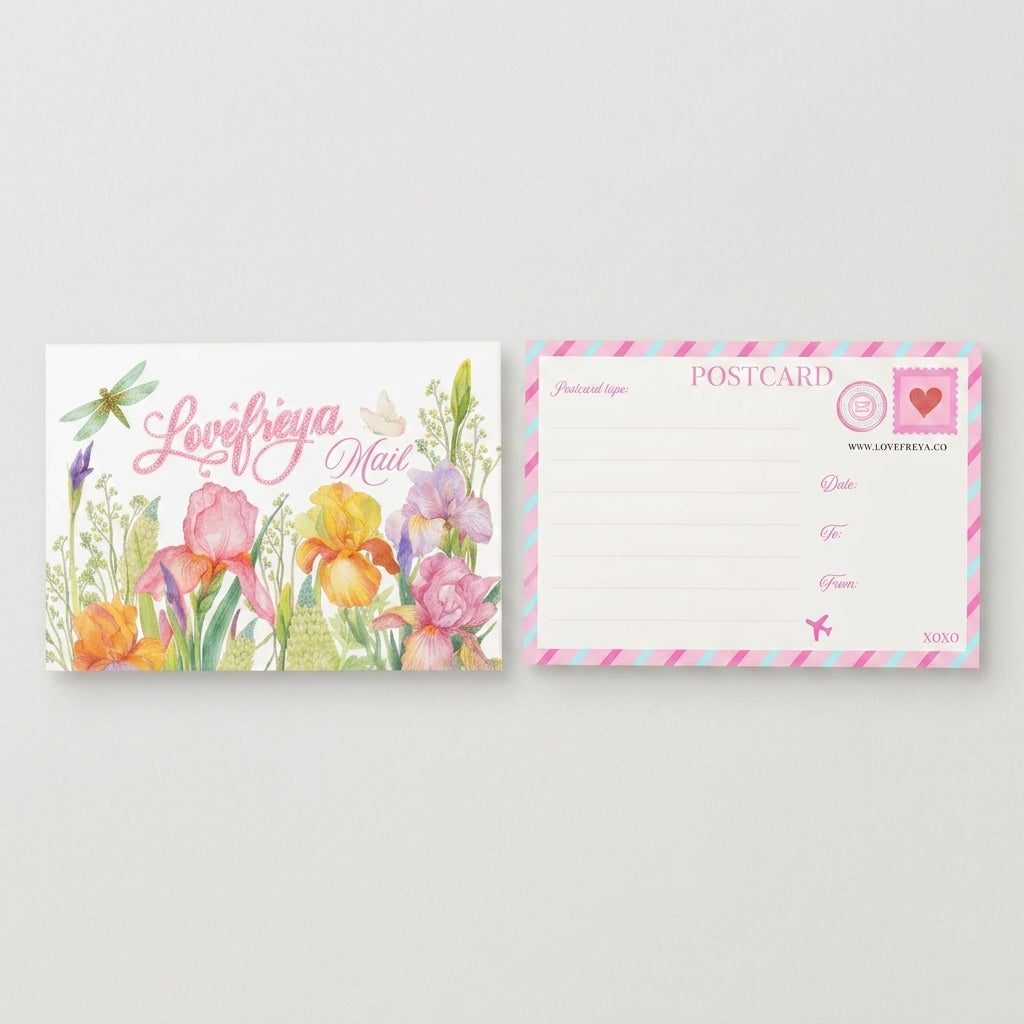 Lovefreya A6 Floral Garden Postcards