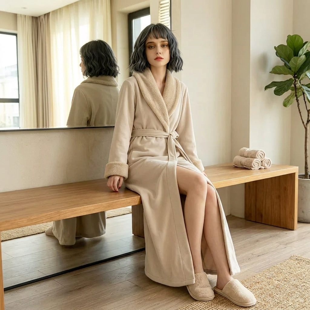 Venetia fleece robe