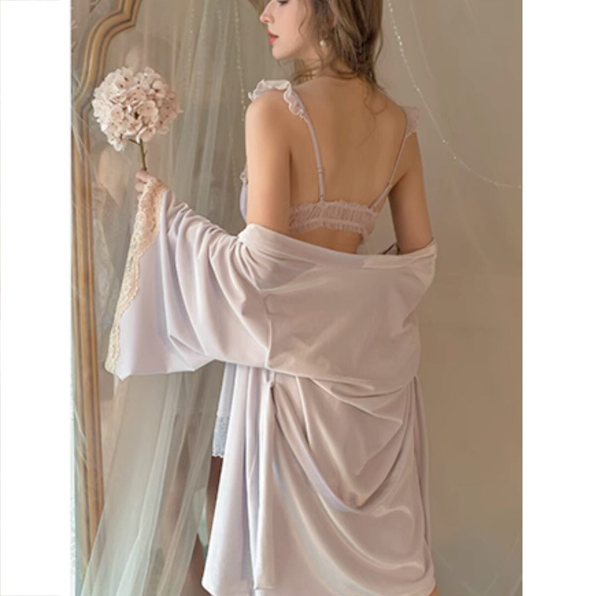 Avelane velvet robe Intimates LOVEFREYA Free size Lavender Velvet
