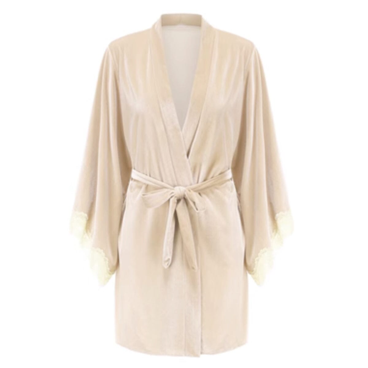 Avelane velvet robe Intimates LOVEFREYA Free size Nude Velvet