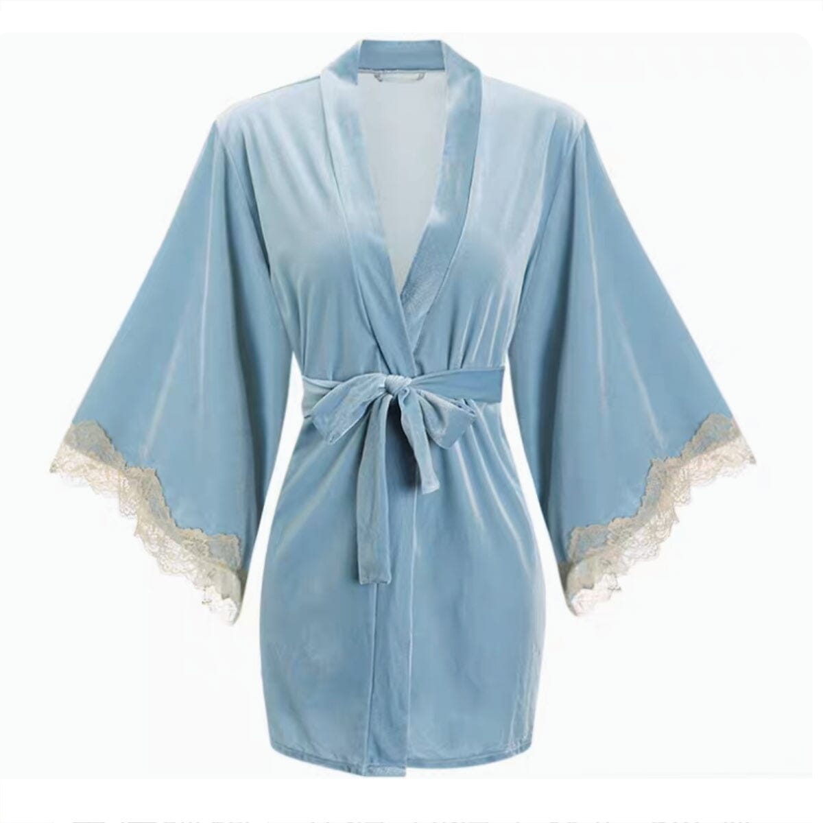 Avelane velvet robe Intimates LOVEFREYA Free size Skyblue Velvet
