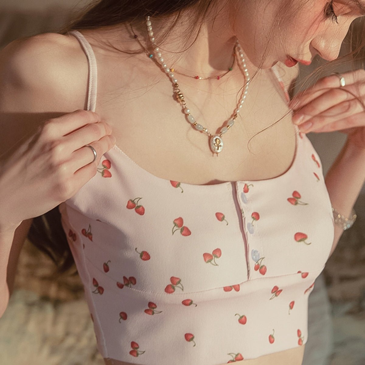 Elle cotton cami set LOVEFREYA Small Pink Intimates