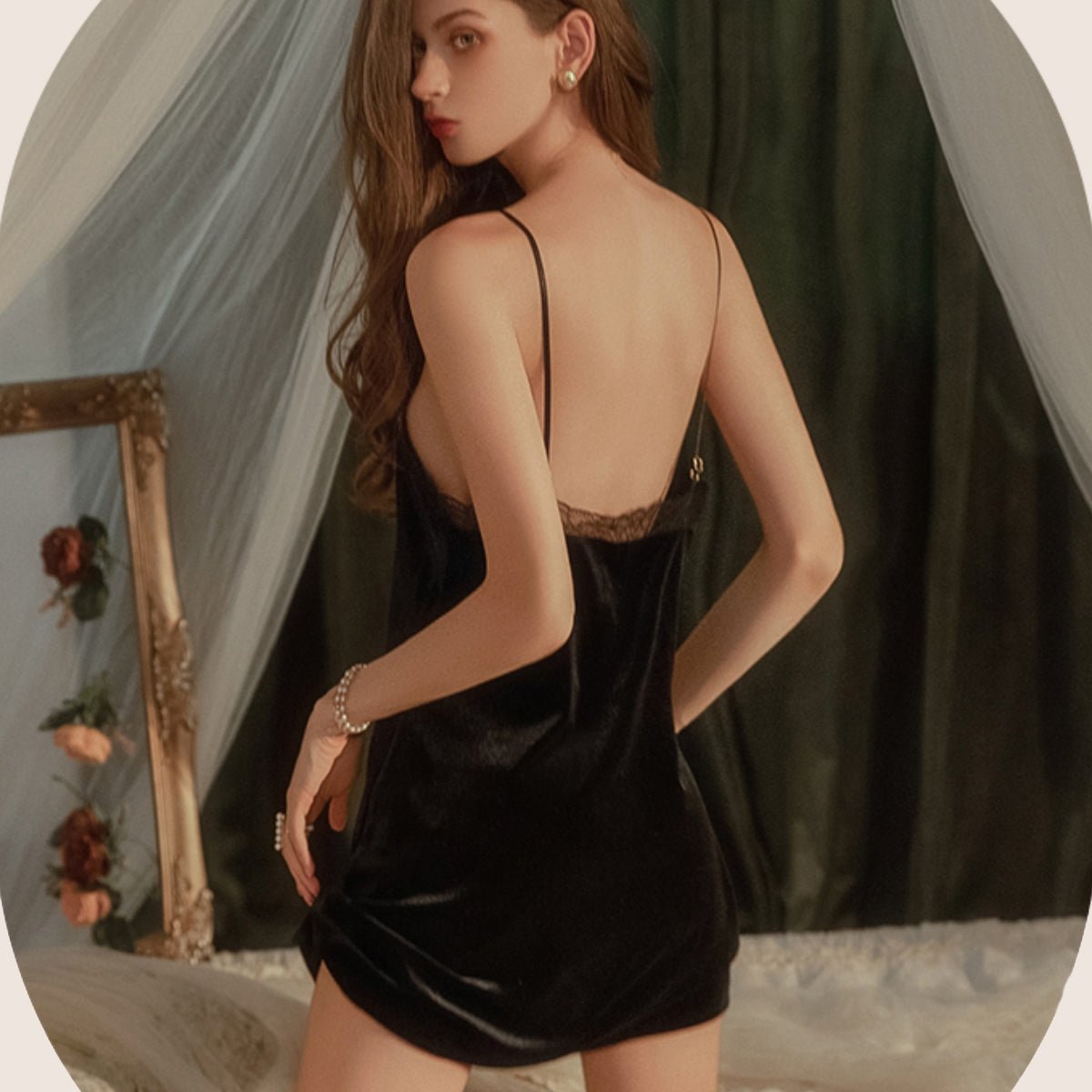 Eva velvet slip LOVEFREYA Small Pink Intimates