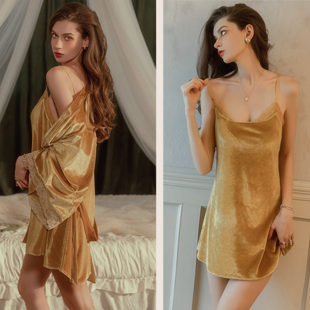 Eva velvet slip LOVEFREYA Small Pink Intimates