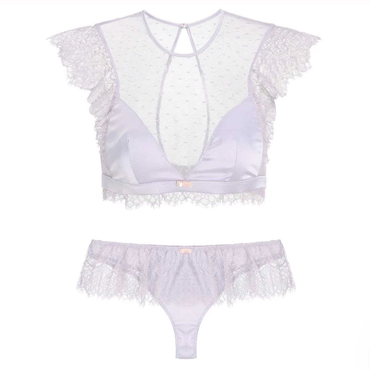 Everette lace lingerie set LOVEFREYA Med L purple Intimates