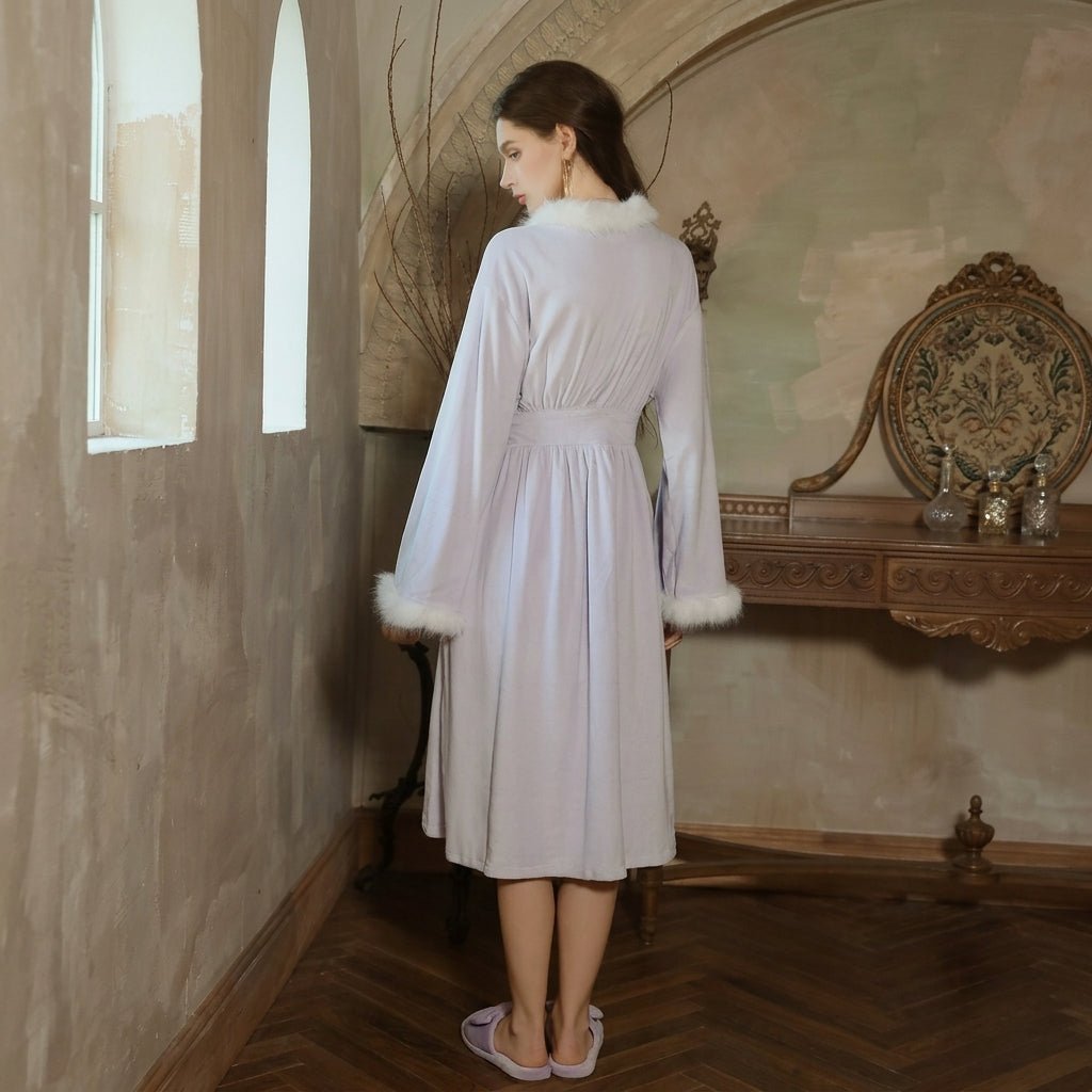 Lietta velvet robe LOVEFREYA Small L purple Intimates