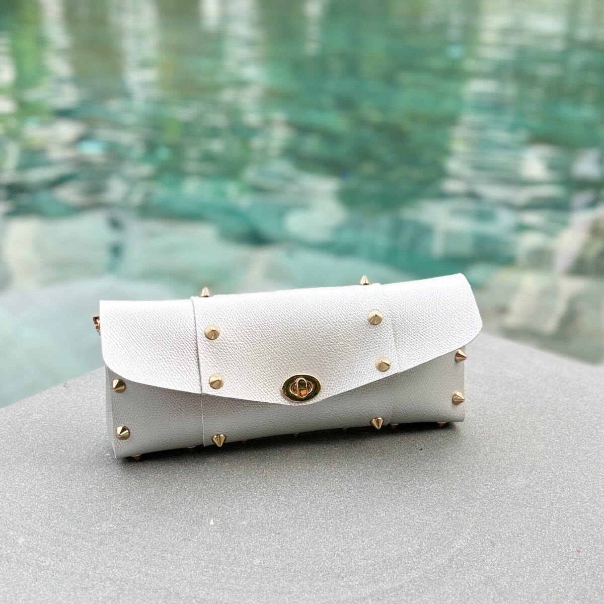 Star studded maxi clutch Bags LOVEFREYA Silver Gold 
