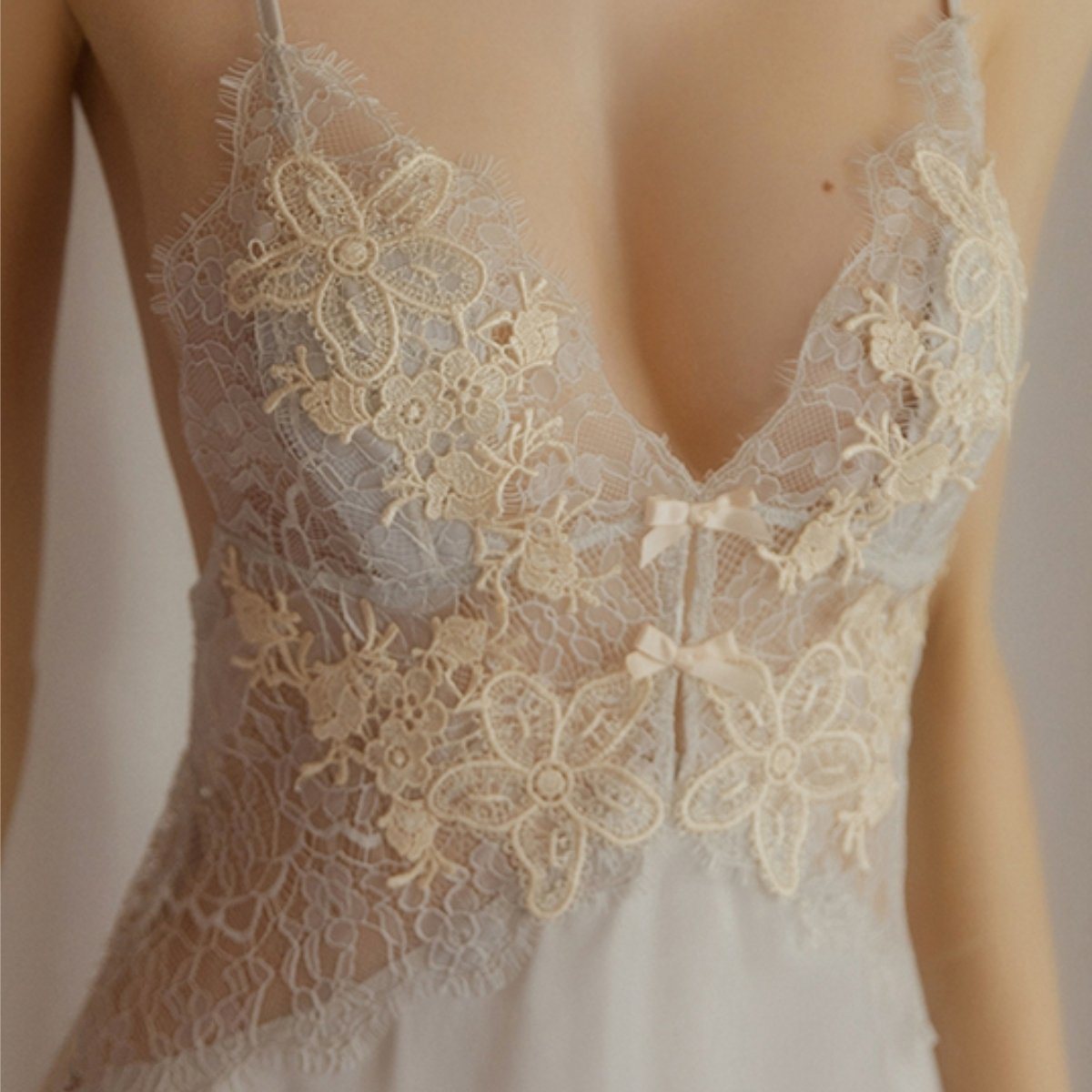 Amante lace and satin slip Intimates LOVEFREYA 