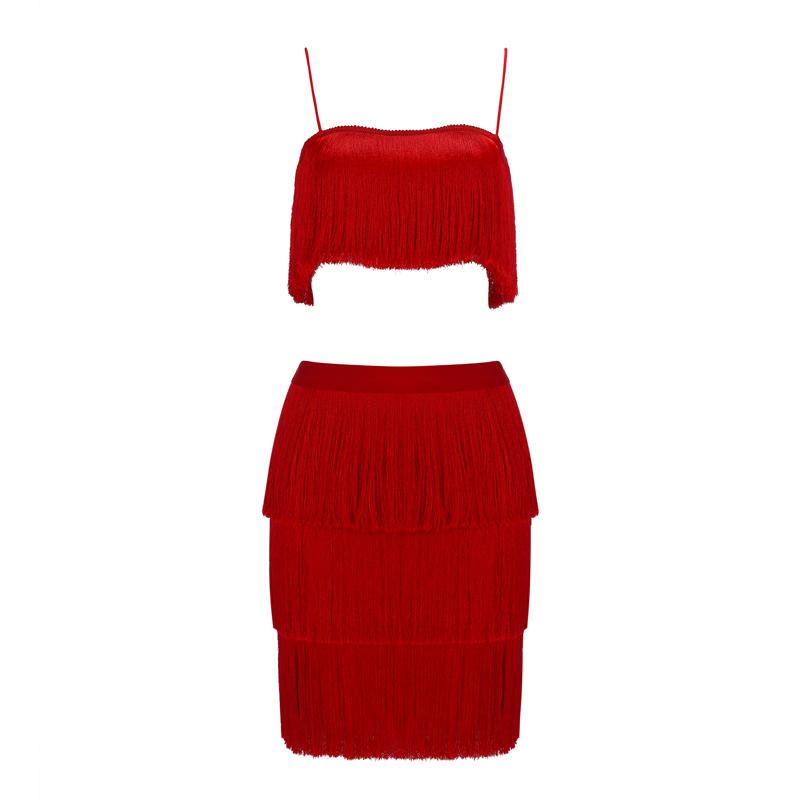 Cheeky fringe dress Dress Lovefreya.co XS Red 