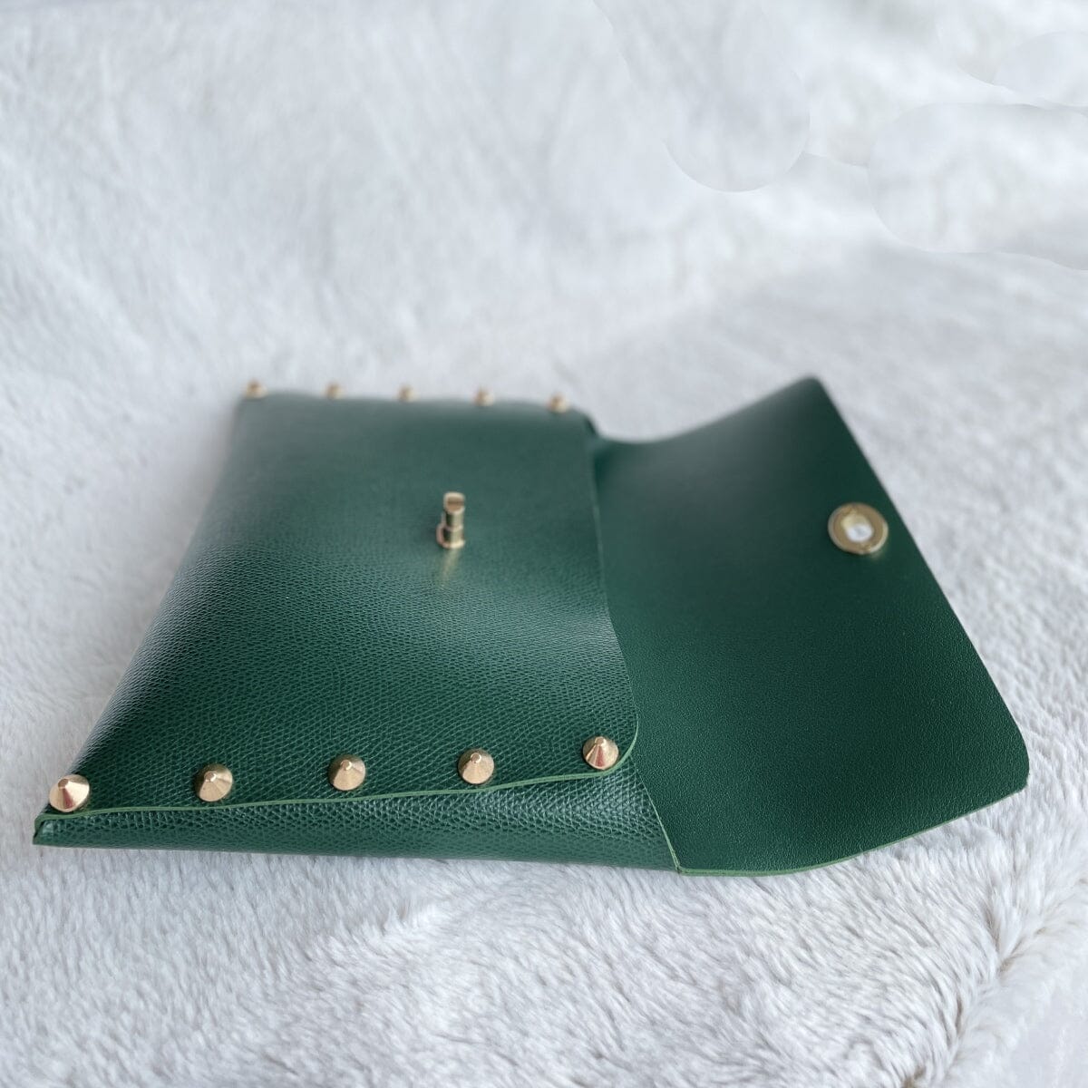 Clutch Shwu 15.5 Bags LOVEFREYA Emerald green Gold 