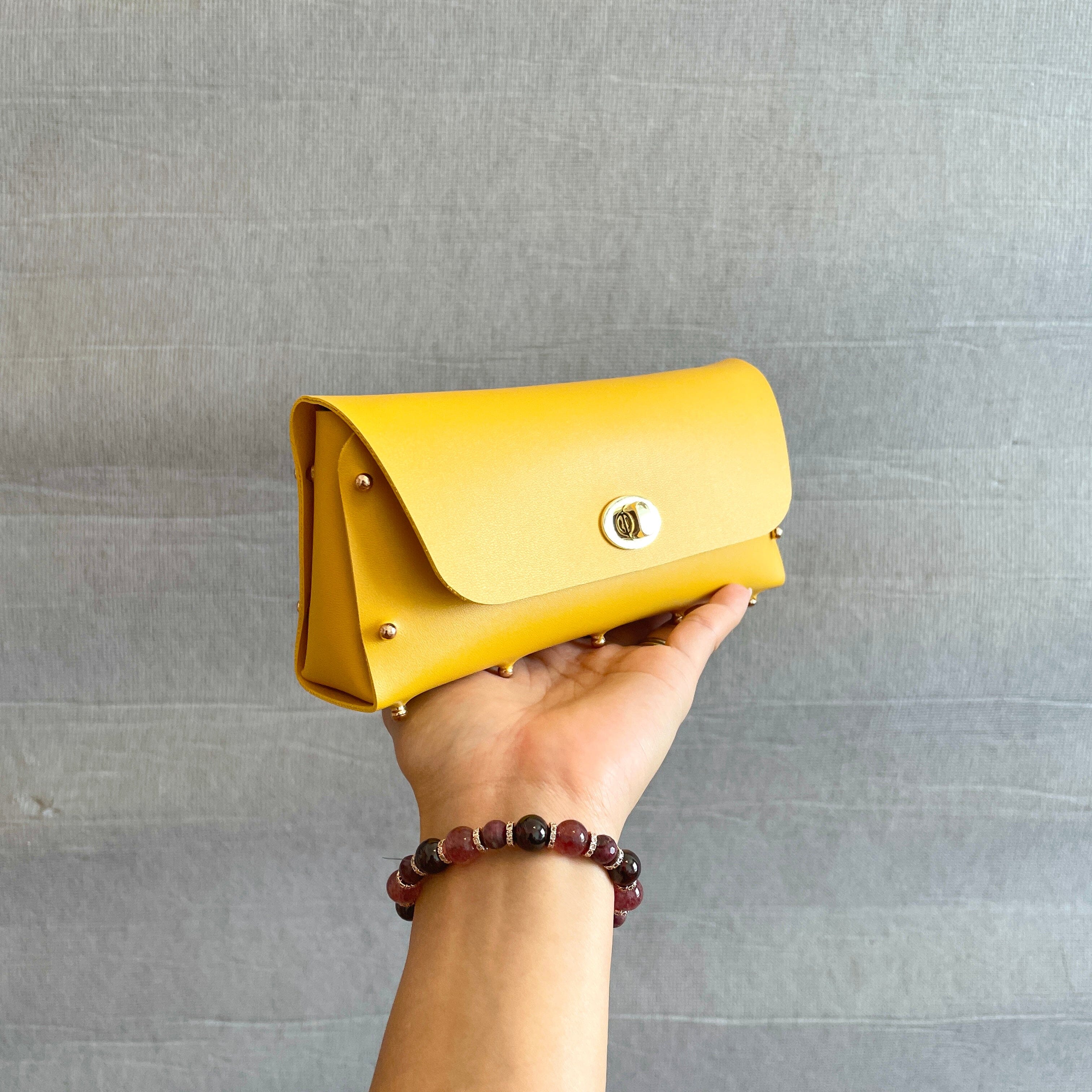 Janina daily clutch Accessories LOVEFREYA Yellow Gold 