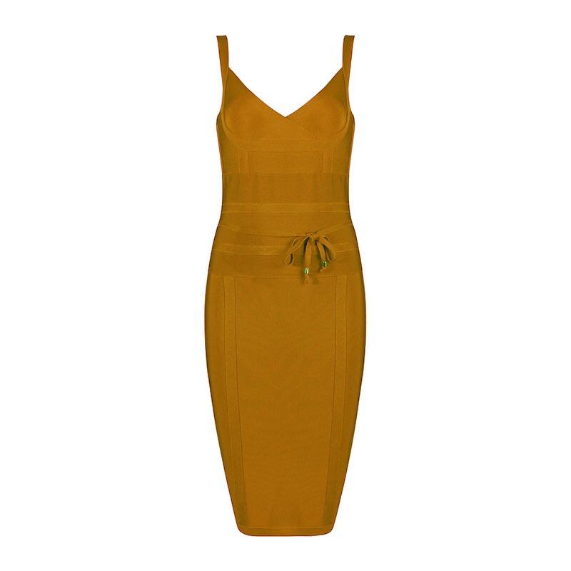 Kimmy Bandage Dress Dress Lovefreya.co XS Mustard 