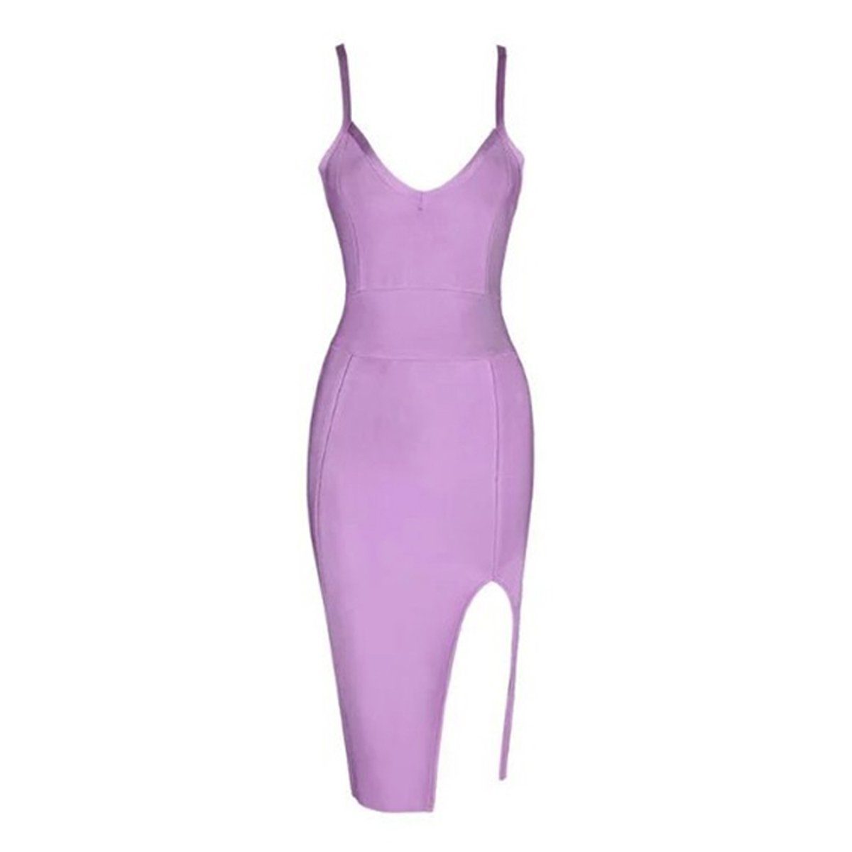 Louise side slit dress Dress Lovefreya.co S Purple 