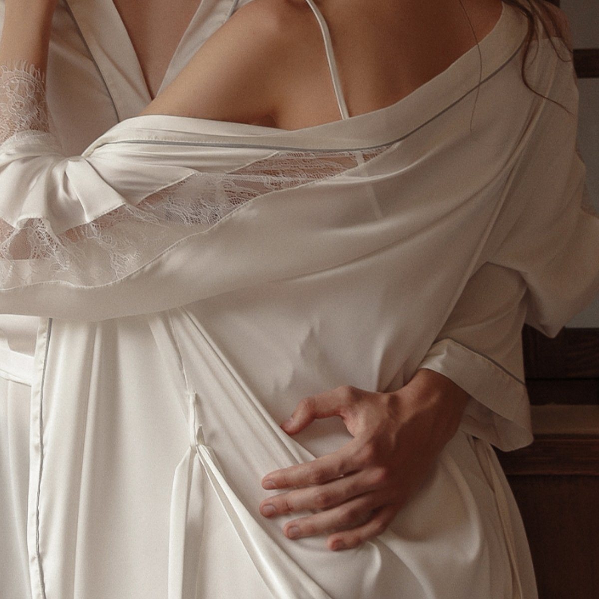 Sharlet satin robe Intimates LOVEFREYA 