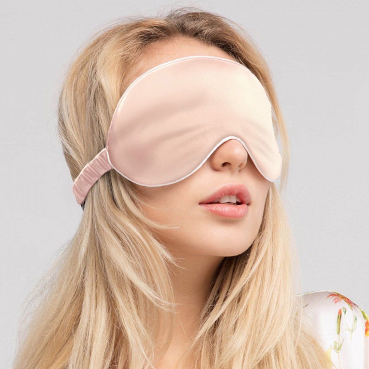 Silk eye mask Accessories LOVEFREYA Free size Pink 