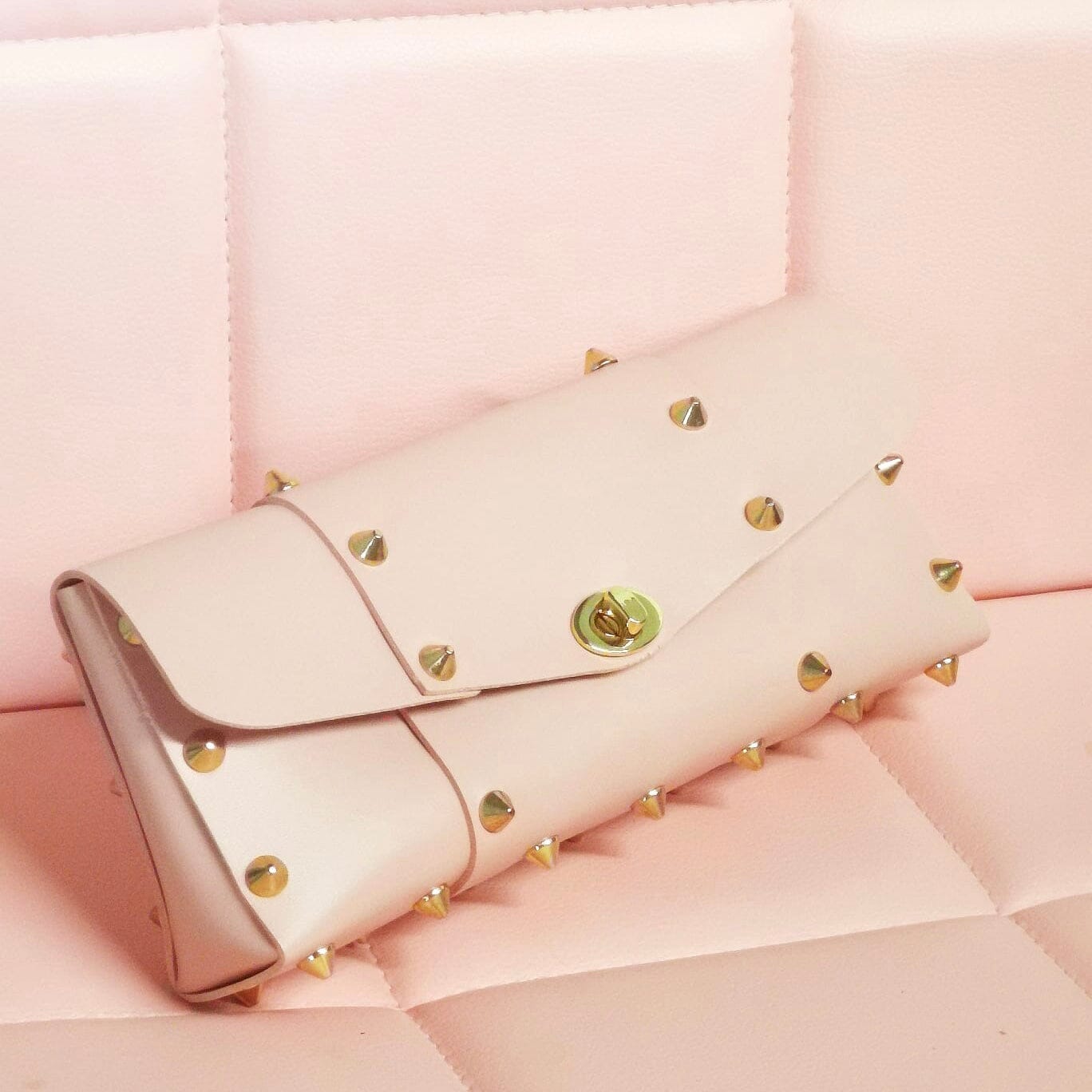 Star studded maxi clutch Accessories LOVEFREYA L pink Gold 