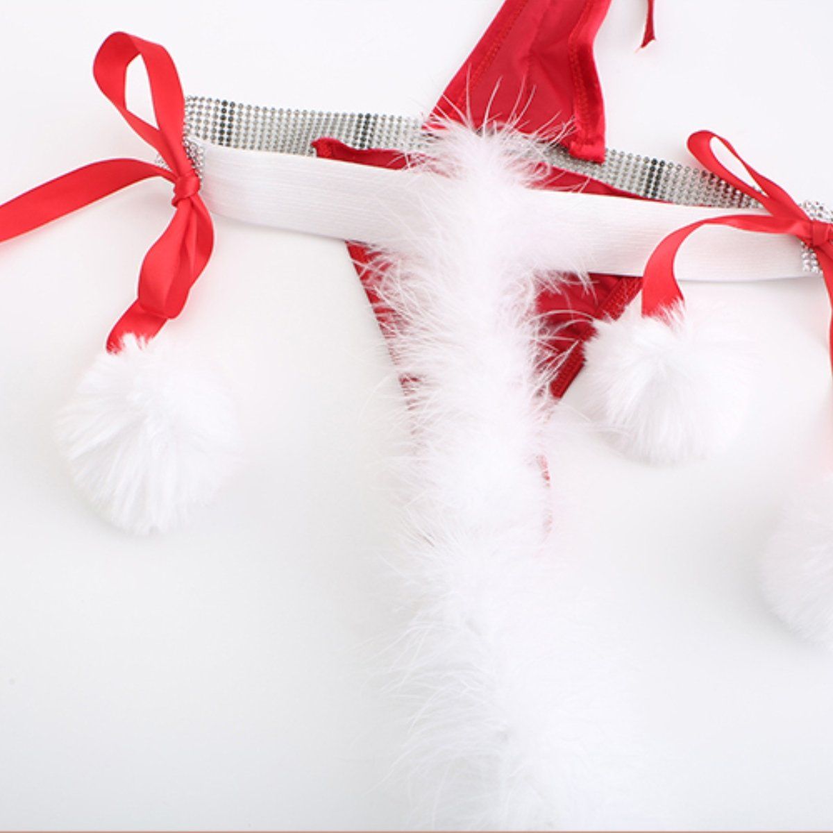 Velvet xmas teddysuit costume set LOVEFREYA Free size Red Intimates