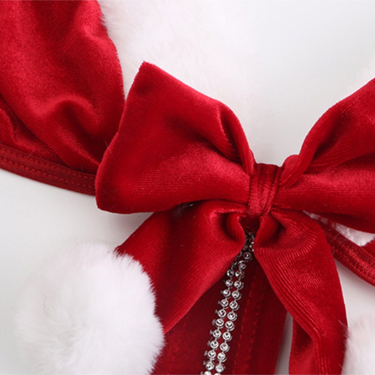 Velvet xmas teddysuit costume set LOVEFREYA Free size Red Intimates