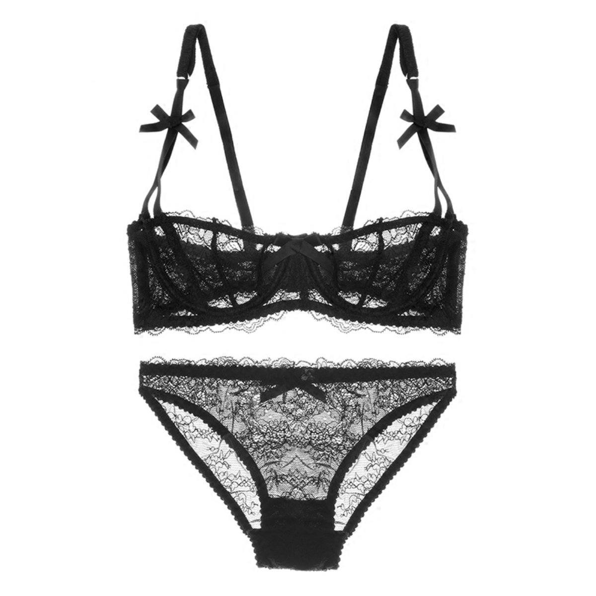 Yoomi lace lingerie set Intimates Lovefreya.co 70/32 A Black